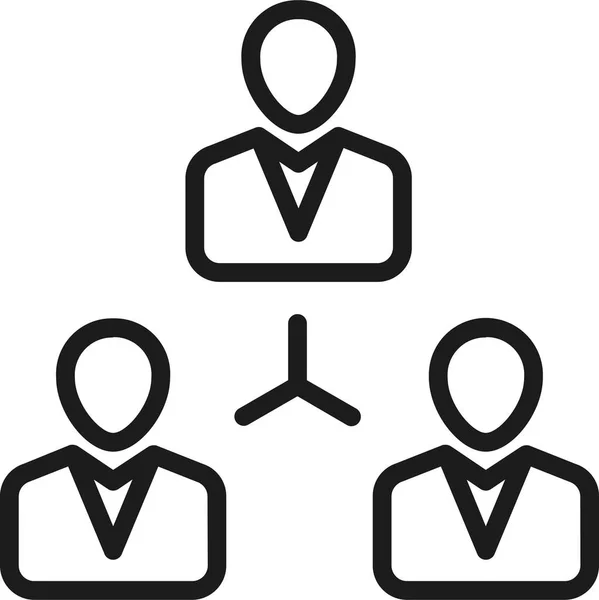 Business Development Human Icon Outline Style — 图库矢量图片