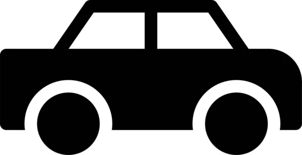 Autombile Car Transport Icon Solid Style — 图库矢量图片