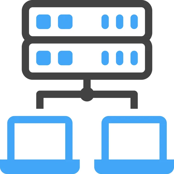 Datenbank Server Netzwerk Symbol — Stockvektor