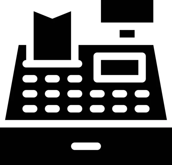 Online Shopping Cash Register Machine Icon — 图库矢量图片