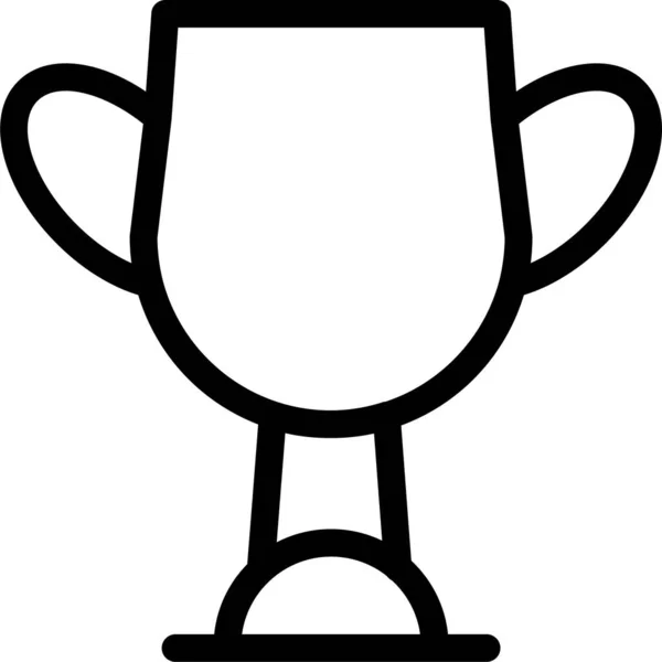 Ikona Nagrody Mistrza Zarysie — Wektor stockowy
