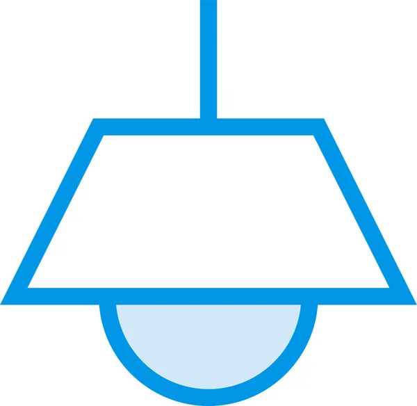 Bulblamp Decoration Desklight Icon Filled Outline Style — Stock Vector