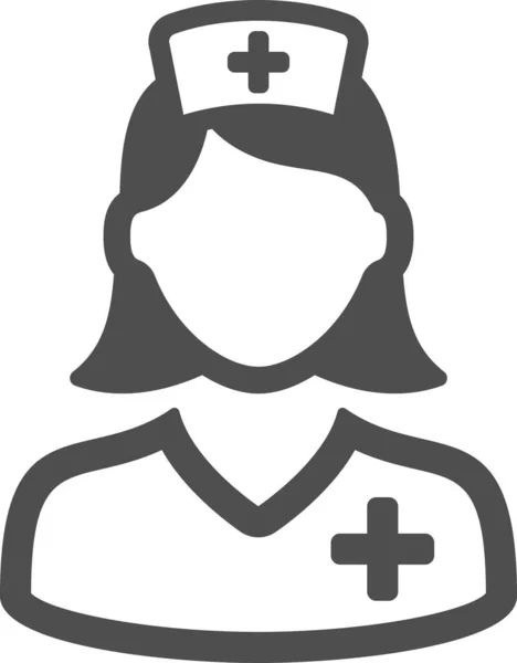 Иконка Медсестры — стоковый вектор