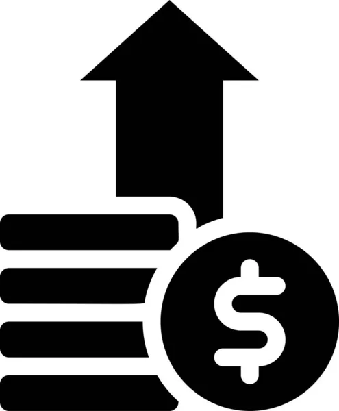 Ikona Ekonomii Zarobków Biznesowych Kategorii Business Management — Wektor stockowy