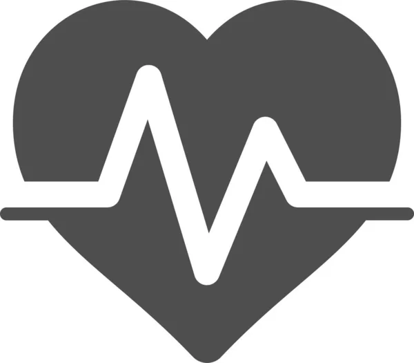 Kardiyoloji Sağlık Kalp Simgesi — Stok Vektör