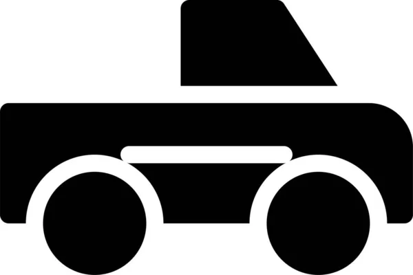 Icono Transporte Público Automático Estilo Sólido — Vector de stock