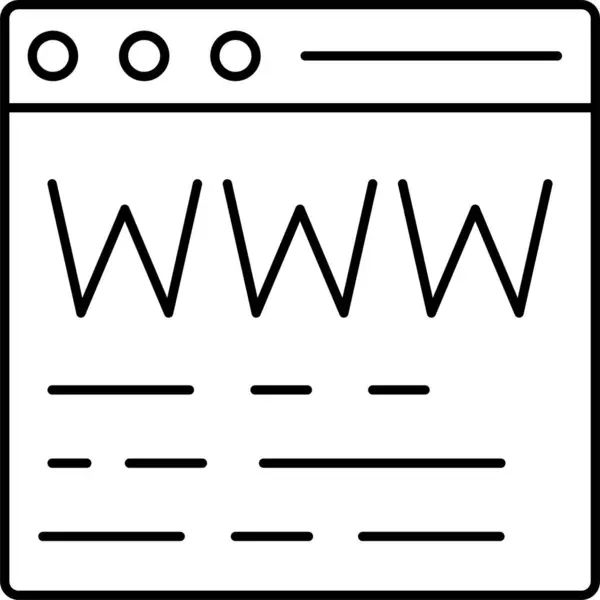 Internet Window Browser Icon — 图库矢量图片