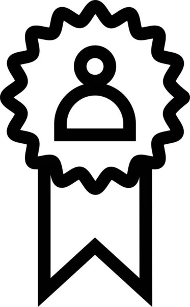 Значок Качества Нагрудного Знака Стиле Наброска — стоковый вектор