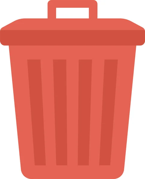 Can Dustbin Trashcan Icon Family Home Category — 图库矢量图片