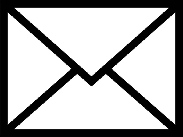 Email Inbox Γράμμα Εικονίδιο Στυλ Περίγραμμα — Διανυσματικό Αρχείο