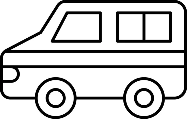 Van Caminhão Veículo Ícone — Vetor de Stock
