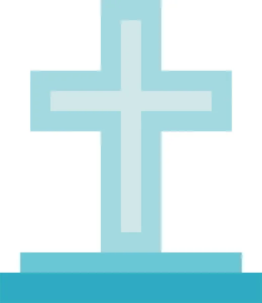 Funeral Death Christian Icon — Stock Vector