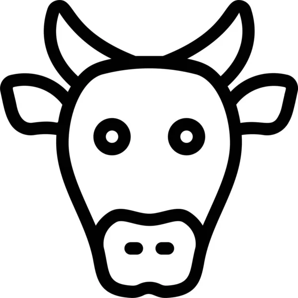 Animal Cow Eid Icon Ramadan Eid Category — Stock vektor