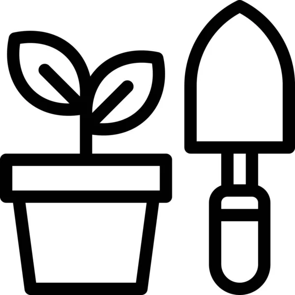 Activities Enjoy Gardening Icon — Stock vektor
