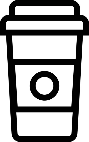 Напій Напій Фруктовий Значок Стилі Контур — стоковий вектор