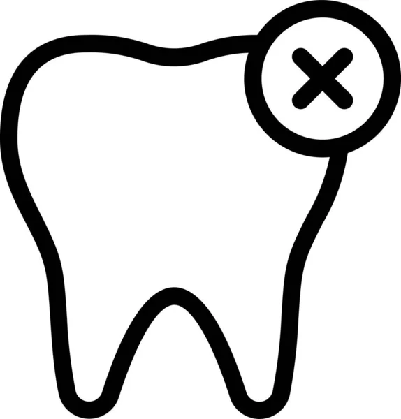 Diş Sağlığı Diş Hekimi Simgesi — Stok Vektör