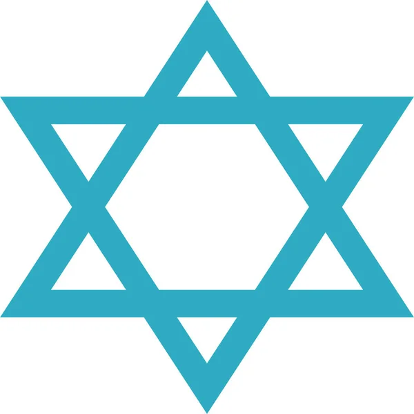 Похоронна Єврейська Ікона Девід — стоковий вектор