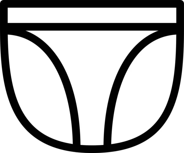Значок Никера Нижнего Белья Стиле Наброска — стоковый вектор
