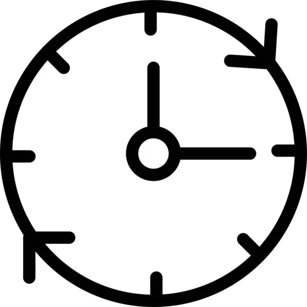 Despertador Relaod Icono Reloj Estilo Del Esquema — Archivo Imágenes Vectoriales