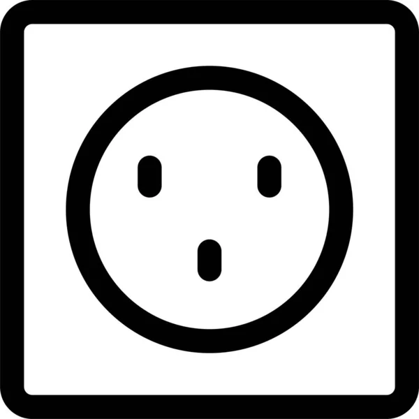 Outlet Plug Socket Icon — Stock vektor