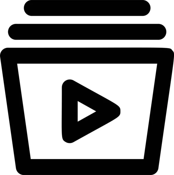 Multimedia Player Symbol — Stockvektor