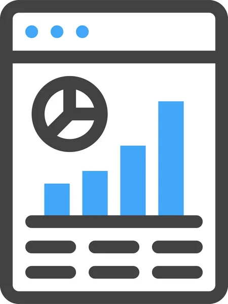 Icono Del Diagrama Desarrollo Web Estilo Esquema Rellenado — Archivo Imágenes Vectoriales