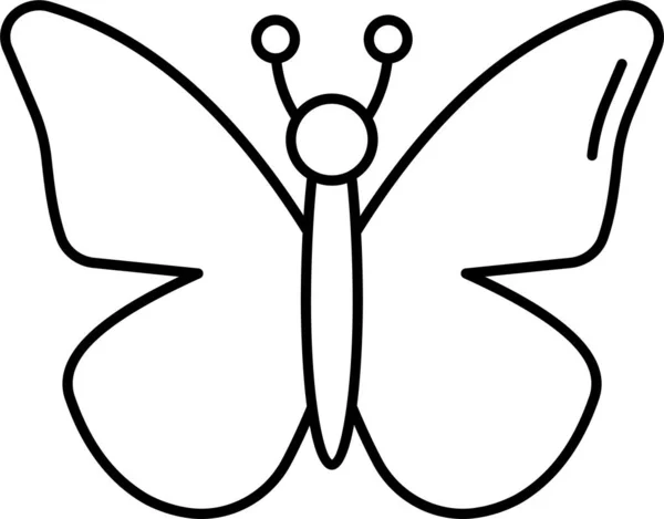 Икона Насекомых Бабочек Пасхальной Категории — стоковый вектор