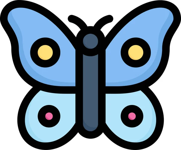 Метелик Муха Значок Комахи Весняній Категорії — стоковий вектор