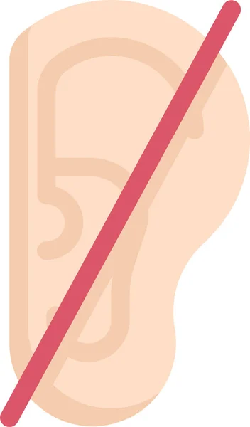Ikona Neslyšící Síťové Komunikace — Stockový vektor