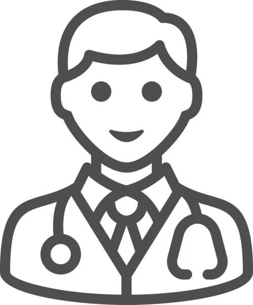 Läkare Medic Ikon Ikon — Stock vektor