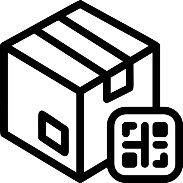 Box Dodávka Logistika Ikona Kategorii Expedice Dodání Plnění — Stockový vektor