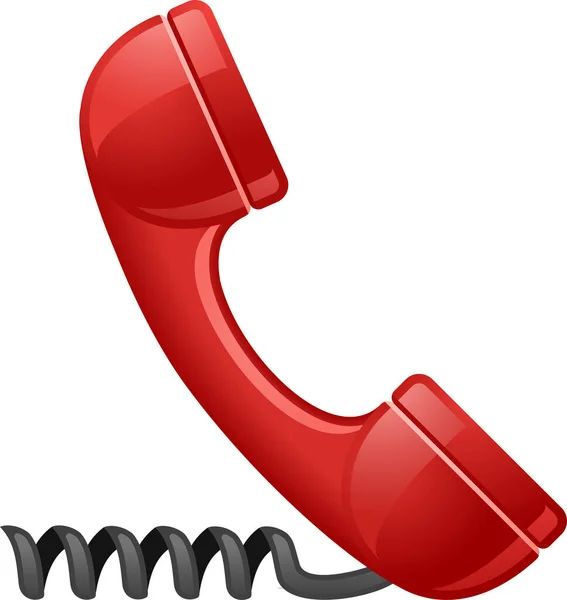 Handset Landline Phone Icon Electronic Devices Appliances Category — Stock Vector