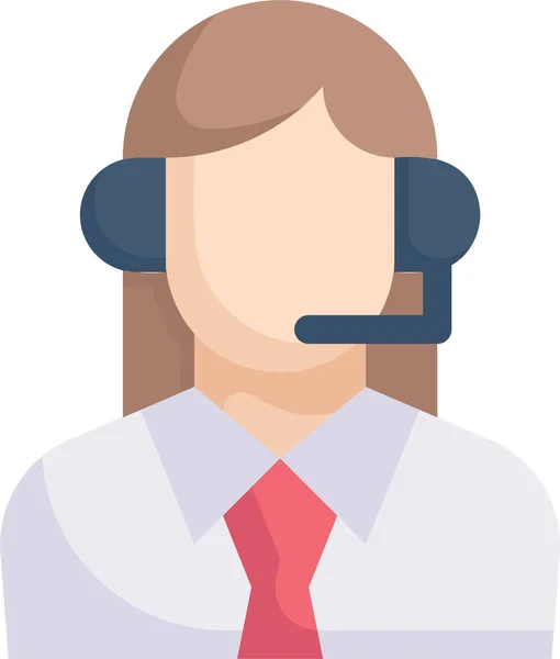 Business Call Center Management Icon — Stock Vector