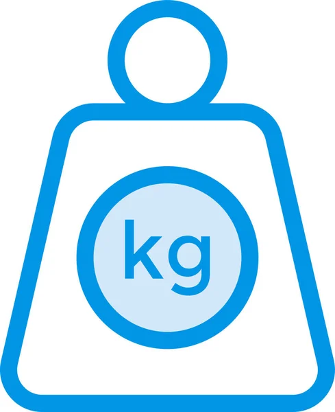 Equilibrio Icono Kilogramo Fitness Estilo Contorno Lleno — Archivo Imágenes Vectoriales