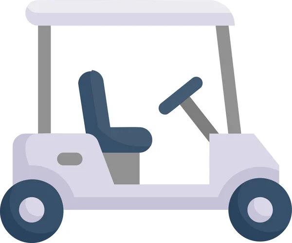 Automotive Car Carrier Golf Car Icon Vehicles Modes Transportation Category — Stock Vector