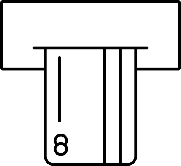 Ikona Bankomatu Karty Kredytowej Kategorii Business Management — Wektor stockowy