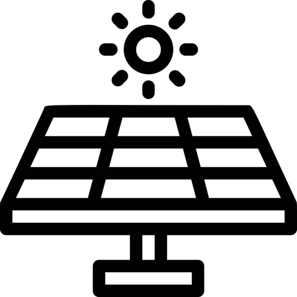 Eco Ecologia Ícone Eletricidade Categoria Ecologia Ambientalismo — Vetor de Stock