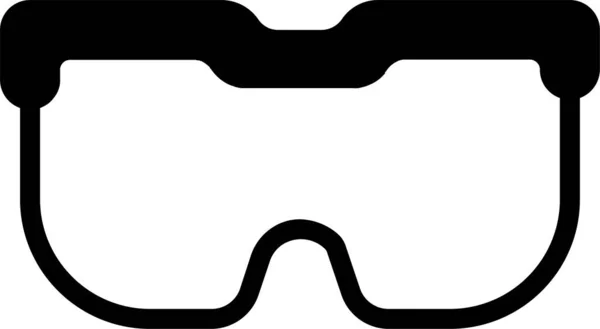 Ikona Okularów Architektonicznych Stylu Stałym — Wektor stockowy