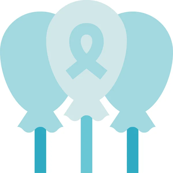 Charity Donation Balloons Icon — Stock Vector