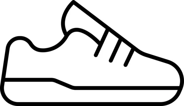 Çizme Ayakkabısı Erkek Simgesi Ana Hatlarıyla — Stok Vektör