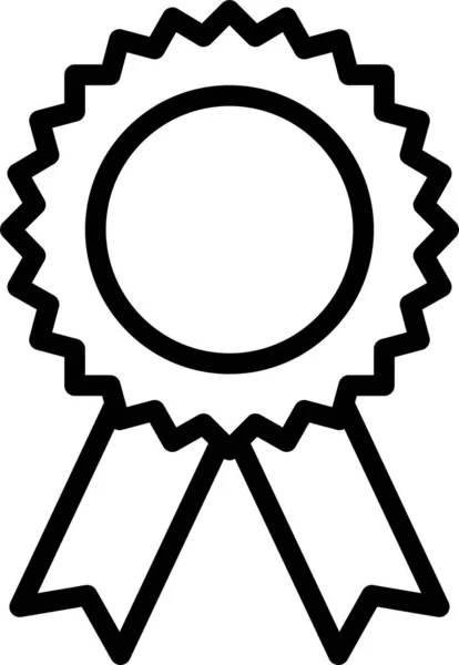 Udělit Odznak Odznaku Stylu Osnovy — Stockový vektor