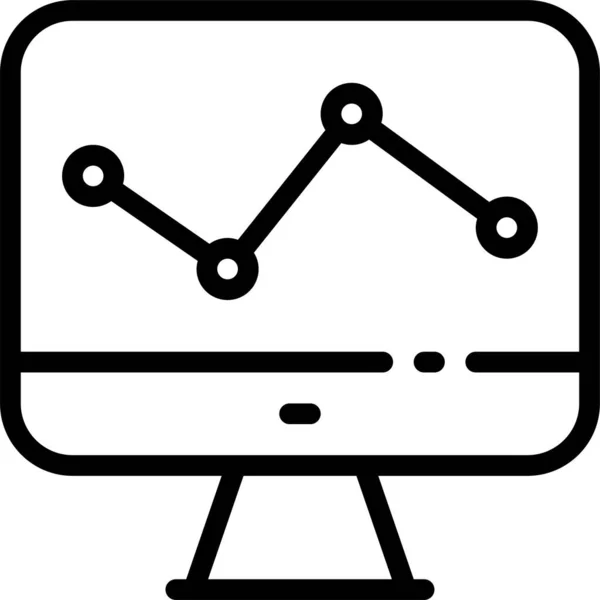 Ikona Vývoje Analytického Designu — Stockový vektor