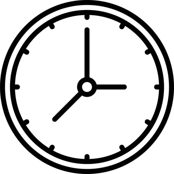 Clock Time Timepiece Icon — Stock Vector