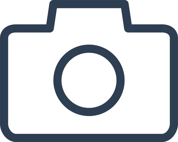 Cam Câmera Ícone Digital Estilo Esboço —  Vetores de Stock