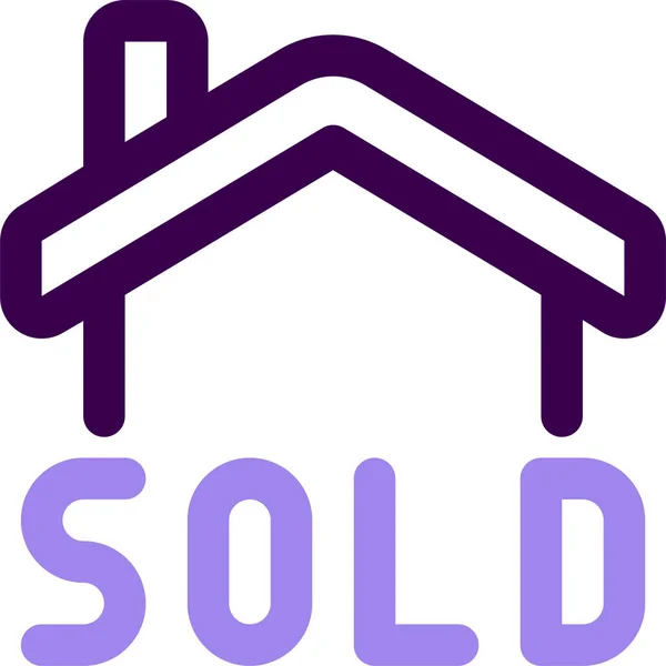 Real Estate Property Agent Icon — Stock Vector