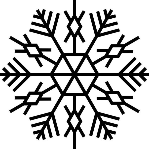 Christmas Decoration Geometric Icon Outline Style — 图库矢量图片