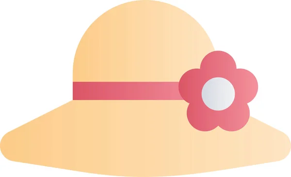 Primavera Temporada Sombrero Icono — Vector de stock