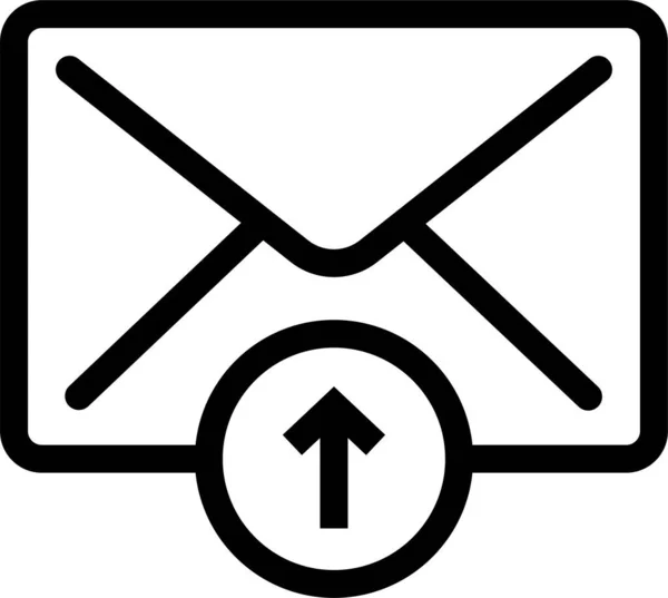 Icono Carta Sobre Correo Electrónico Estilo Esquema — Vector de stock