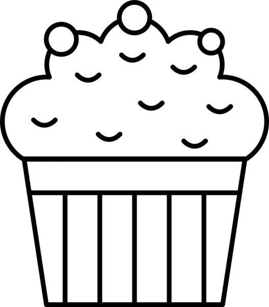 Muffinkuchen Ikone Der Osterkategorie — Stockvektor
