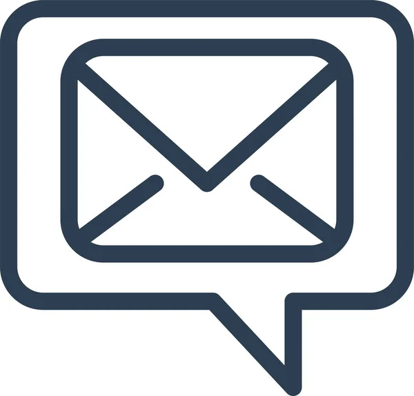 Commentaire Communication Email Icône — Image vectorielle